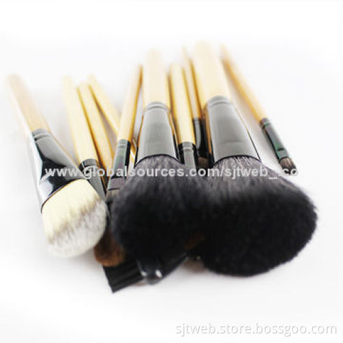10-piece Powder Makeup Brush Set with 20*12cm Size